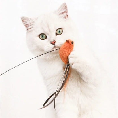 Luxury Simulated Bird Cat Toy with Suction Base – Interactive, Safe, and Non-Toxic